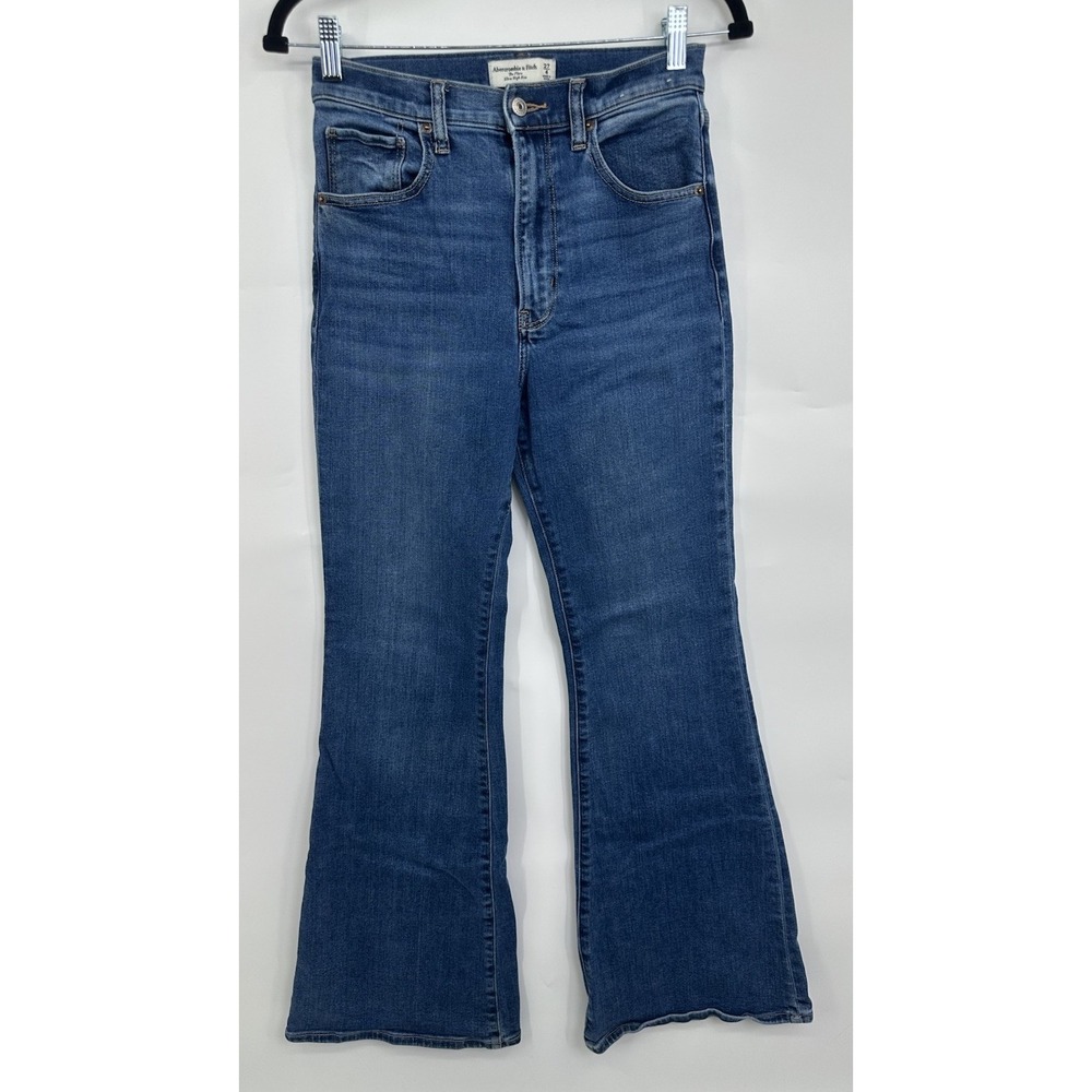 Abercrombie & Fitch THE FLARE Ultra High Rise Jeans Womens 27 Inseam 31 Inches